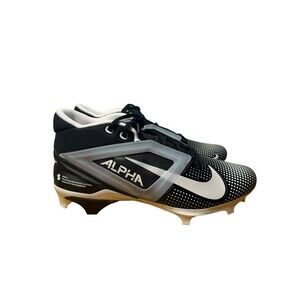 SIZE 11.- Nike Alpha Menace 4 Pro NFL Lineman Football Cleats Black FZ7702-005